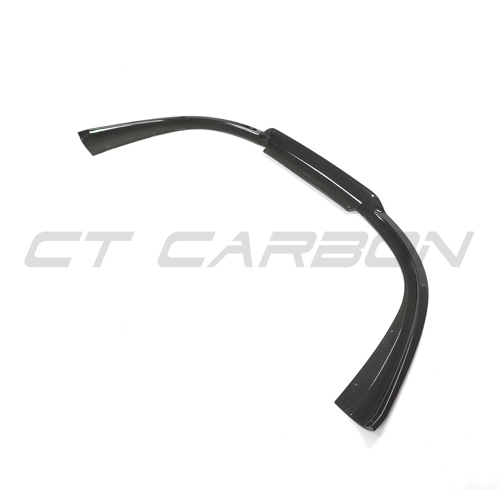 CT Carbon Porsche 911 (992.1) Carrera 2018-2024 carbon fibre diffuser, V2, showcasing sleek aerodynamic design and textured surface.