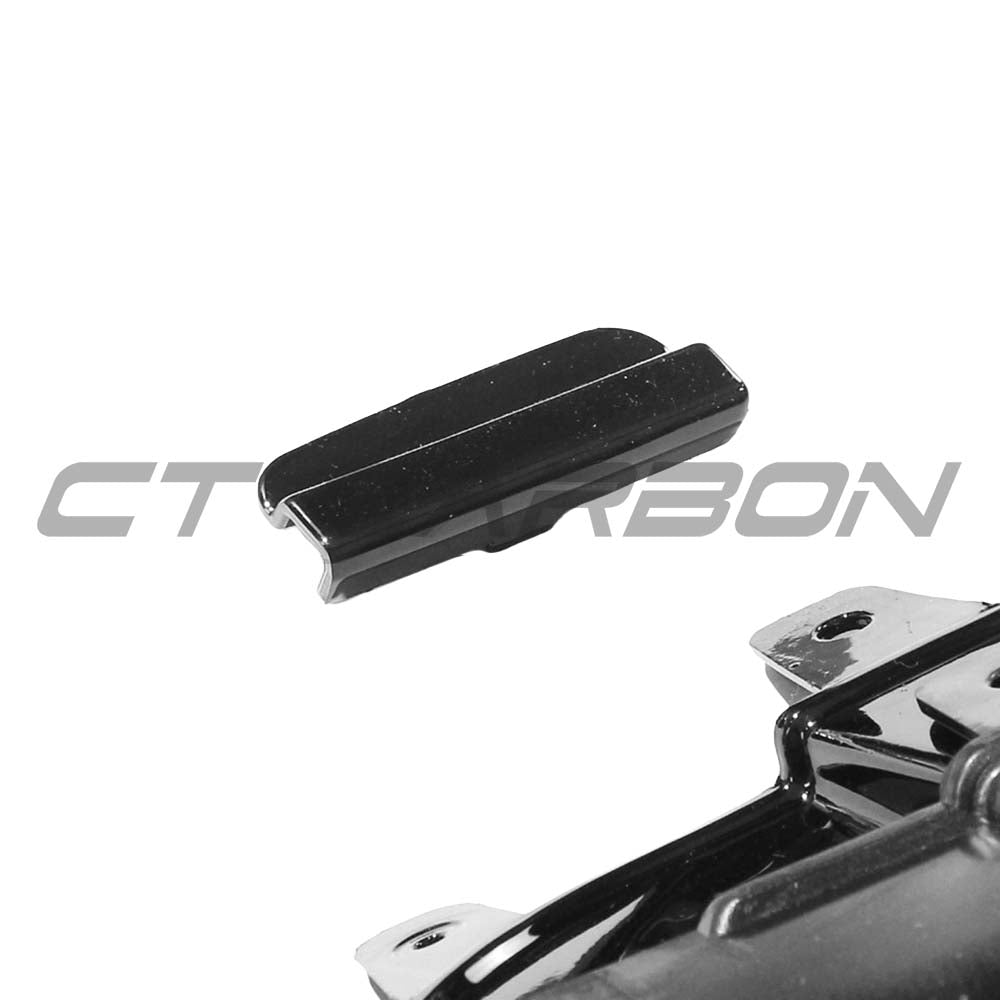 CT Carbon gloss black diffuser and tips for Mercedes C-Class W205 saloon and estate, showcasing sleek automotive styling.