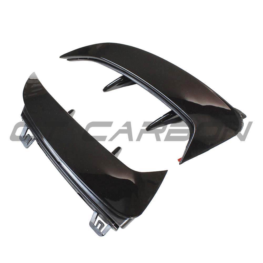 MERCEDES A-CLASS A35 V177 GLOSS BLACK REAR BUMPER CORNERS