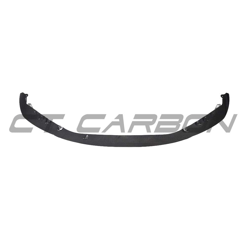 BMW M3 M4 G80 G82 G81 G83 carbon fiber splitter by CT Carbon, V2 design, lightweight aerodynamic front splitter.