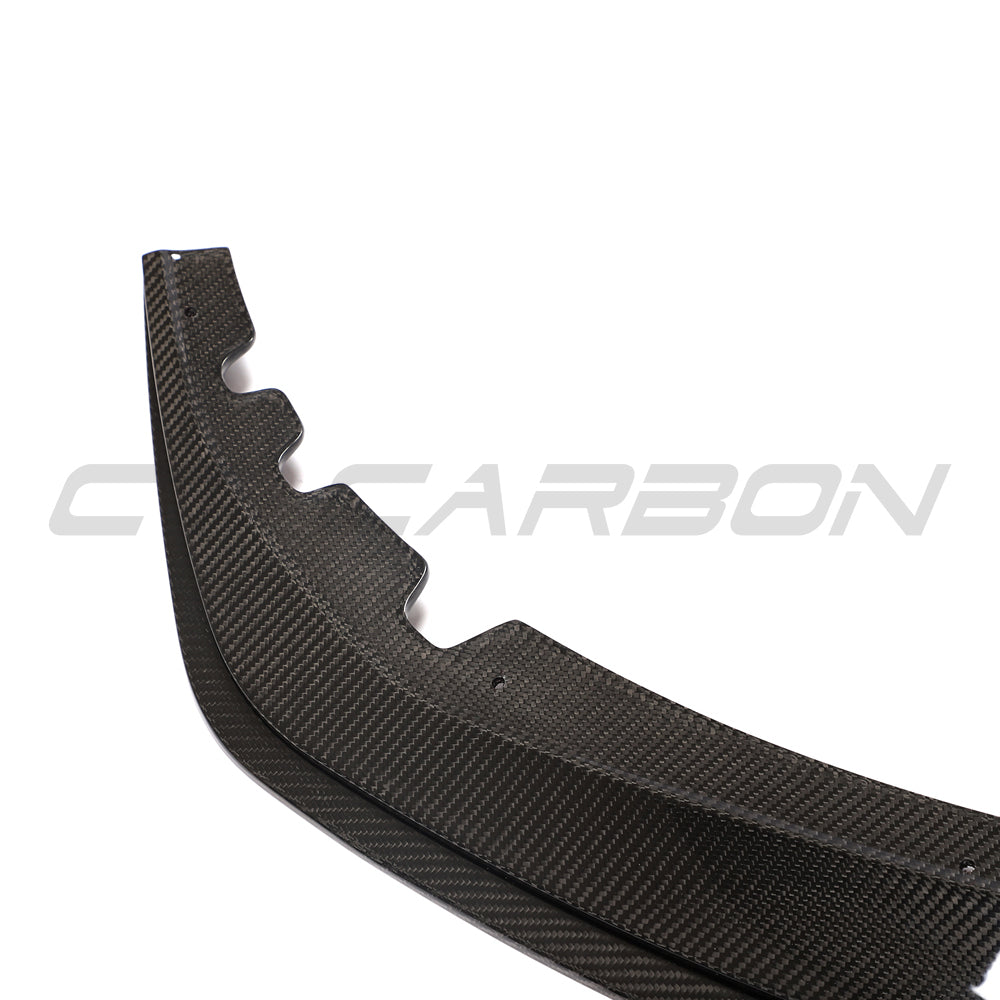 BMW 4 Series G22 G23 carbon fibre splitter V2 by CT Carbon, showing its sleek design and lightweight construction.