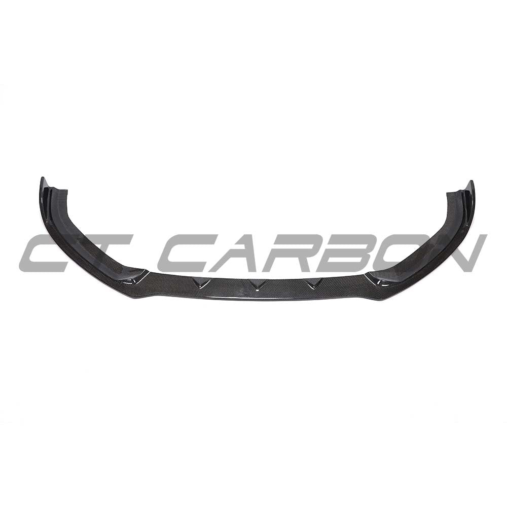 CT Carbon Audi A3 S-Line and S3 facelift saloon 8V carbon fibre splitter installed on the front bumper.