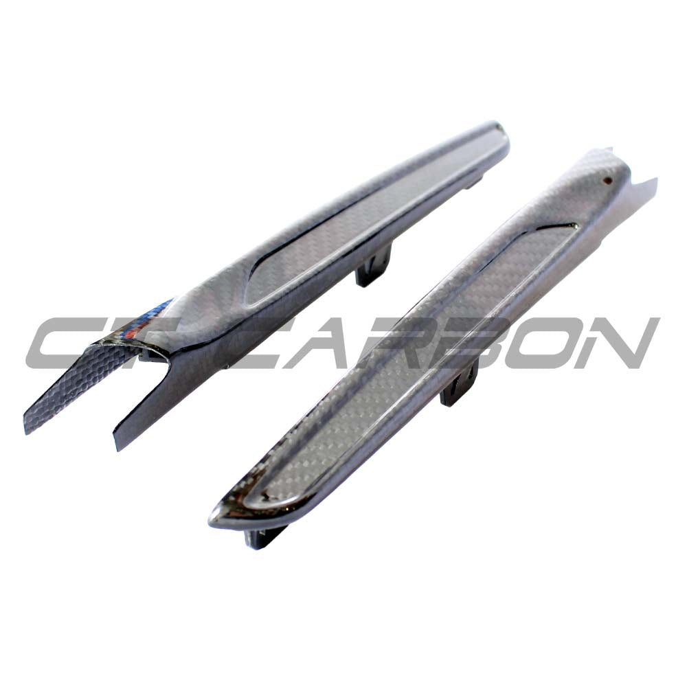 BMW M3 M4 F80 F82 F83 Carbon Fibre Side Vents by CT Carbon, close-up view of sleek, lightweight car accessory.