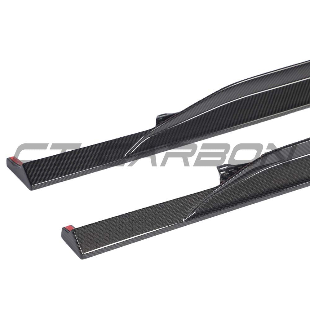Audi RS6 C8 full carbon fiber kit by CT Carbon, featuring high-quality carbon fiber components on a sleek vehicle.