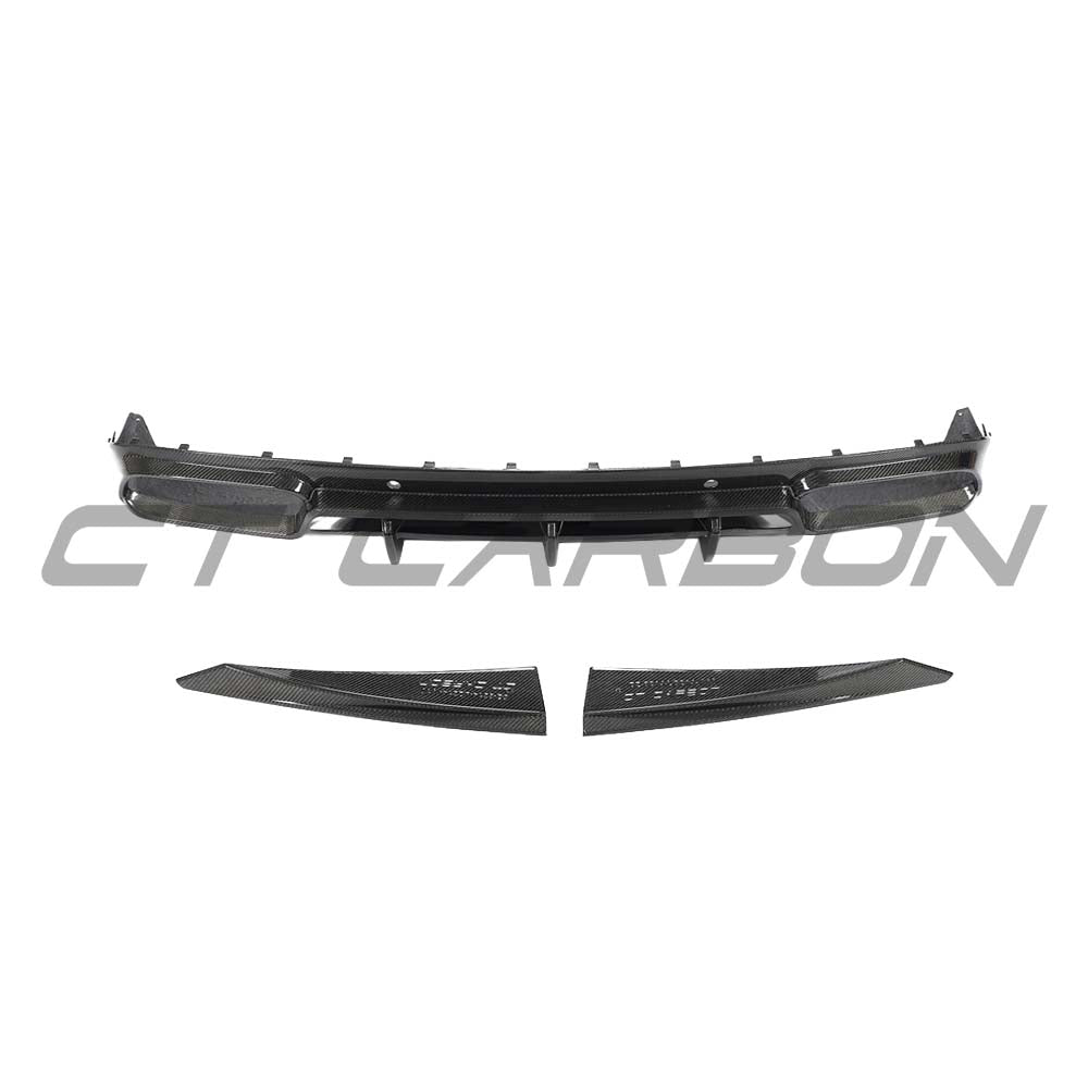 MERCEDES W205 C63 FACELIFT COUPE/CONVERTIBLE 2DR CARBON FIBRE DIFFUSER V2 - CT DESIGN