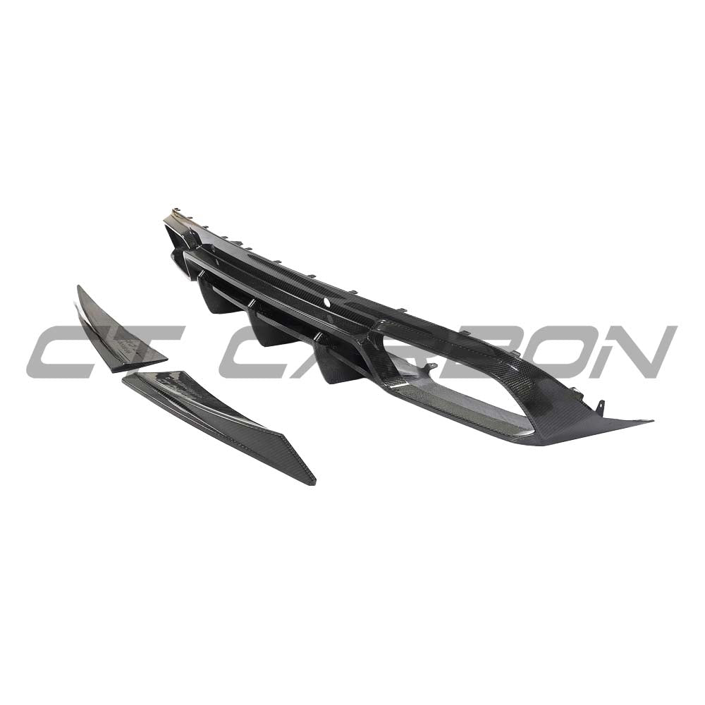 MERCEDES W205 C63 FACELIFT COUPE/CONVERTIBLE 2DR CARBON FIBRE DIFFUSER V2 - CT DESIGN
