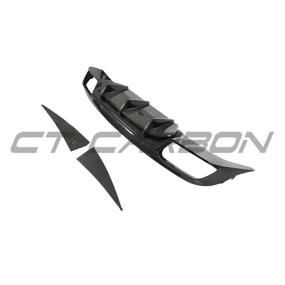 MERCEDES W205 C63 FACELIFT COUPE/CONVERTIBLE 2DR CARBON FIBRE DIFFUSER V2 - CT DESIGN