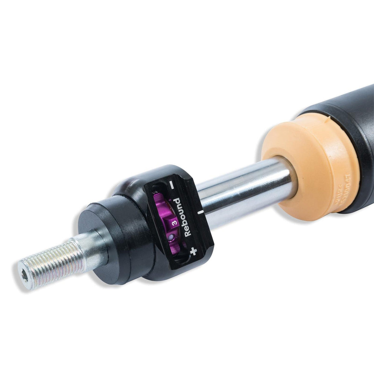 KW Suspension V3 coilover kit for BMW M2 and M2 Competition F87, showing adjustable suspension components on a vehicle.
