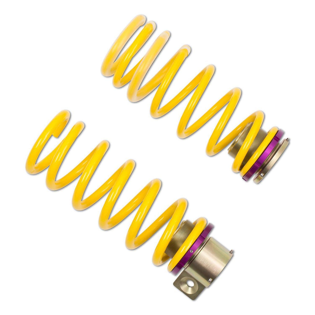 KW Suspension BMW M6 height adjustable lowering coilover springs kit for F12 and F13 models, featuring adjustable suspension height.