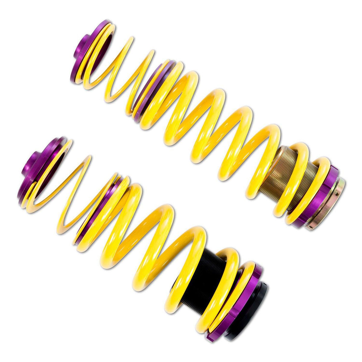 KW Suspension BMW M850i xDrive height adjustable lowering spring kit for G14 and G15 models, coilover suspension components visible.