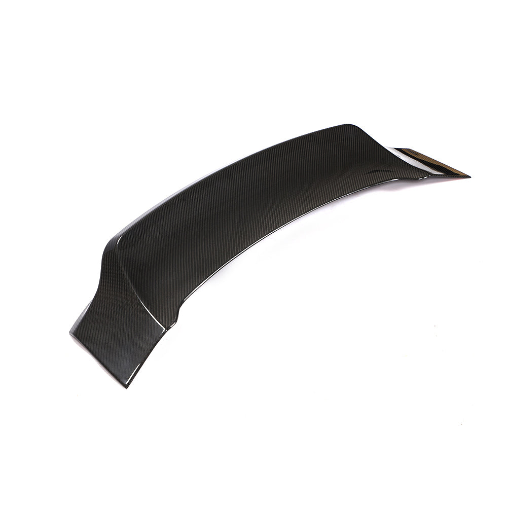 CT Carbon spoiler for Porsche 911 991.2 GTS, Carrera, Targa 2017-2019, made of carbon fiber, shown on a sleek sports car.