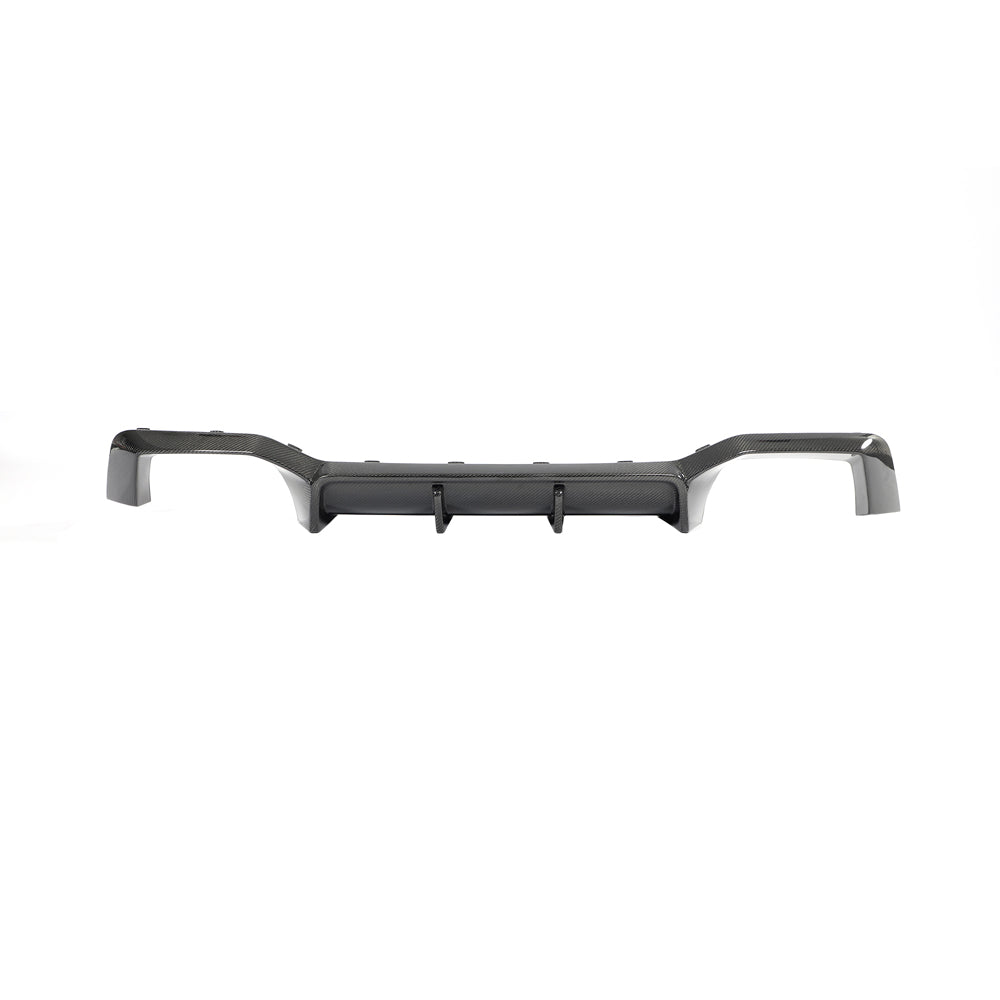 BMW G02 X4 and F98 X4M LCI 2022-2025 CT Carbon carbon fiber diffuser with aerodynamic design and textured finish.