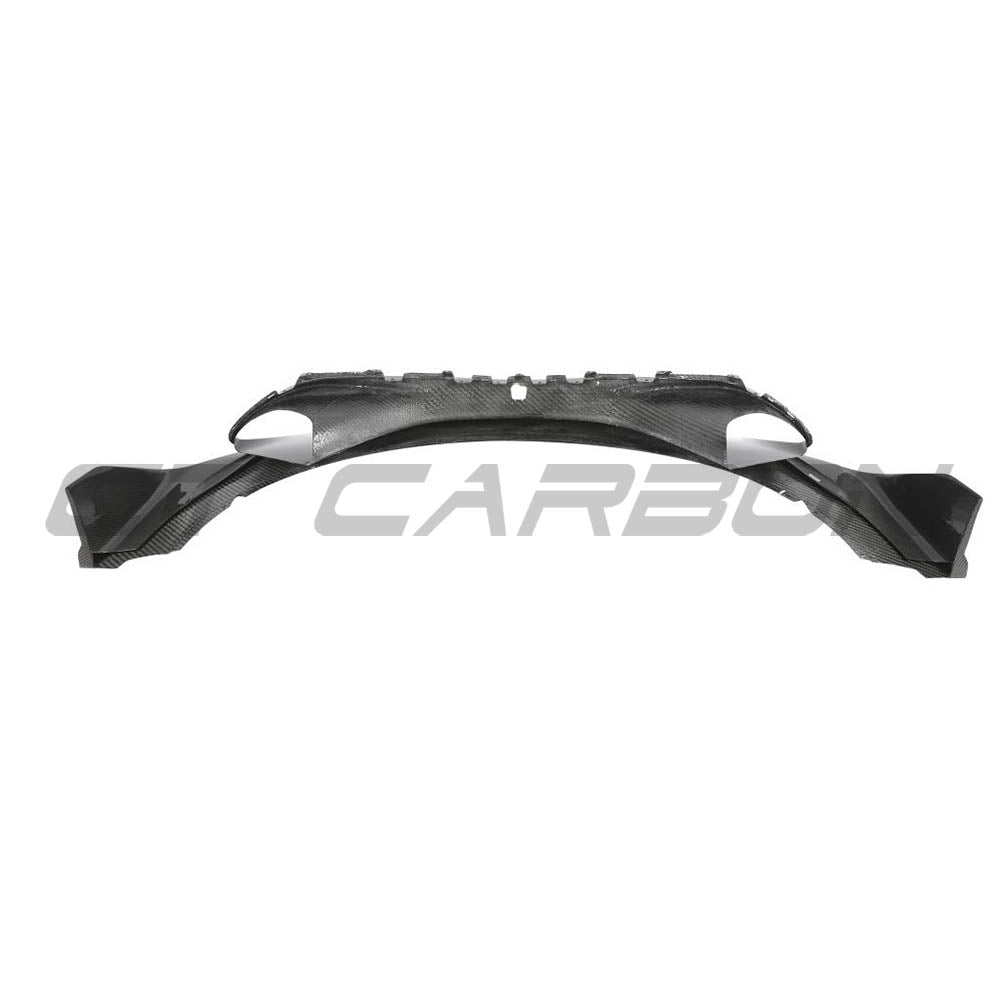 Carbon fiber splitter for McLaren 720S by CT Carbon, showcasing the sleek, aerodynamic design of the CT Design V2 model.