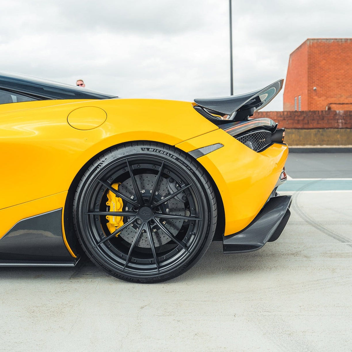 Carbon fiber kit for McLaren 720S by CT Design V2, showcasing sleek, full carbon parts on the high-performance supercar.