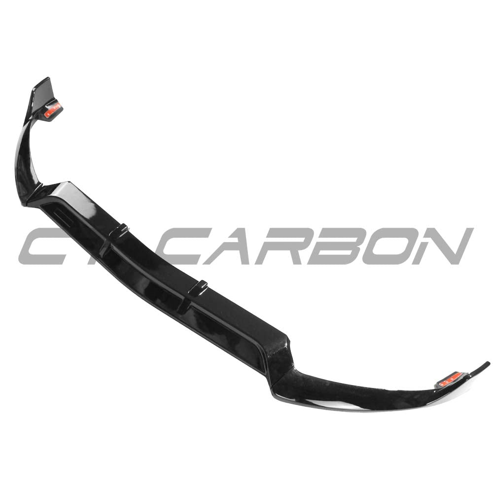 Mercedes C43 and C-Class W205 2014-2018 pre-facelift gloss black splitter by CT Carbon, showing the sleek aerodynamic design.