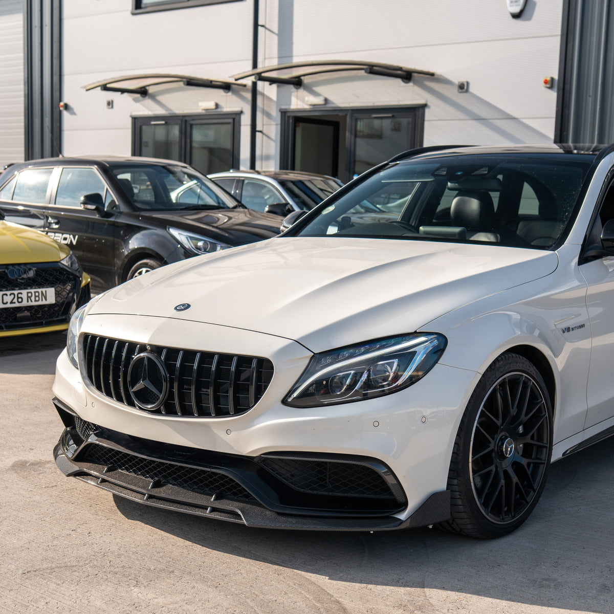 MERCEDES W205 C63 AMG 2014-2018 AMG GT BLACK GRILLE (WITH CAMERA)