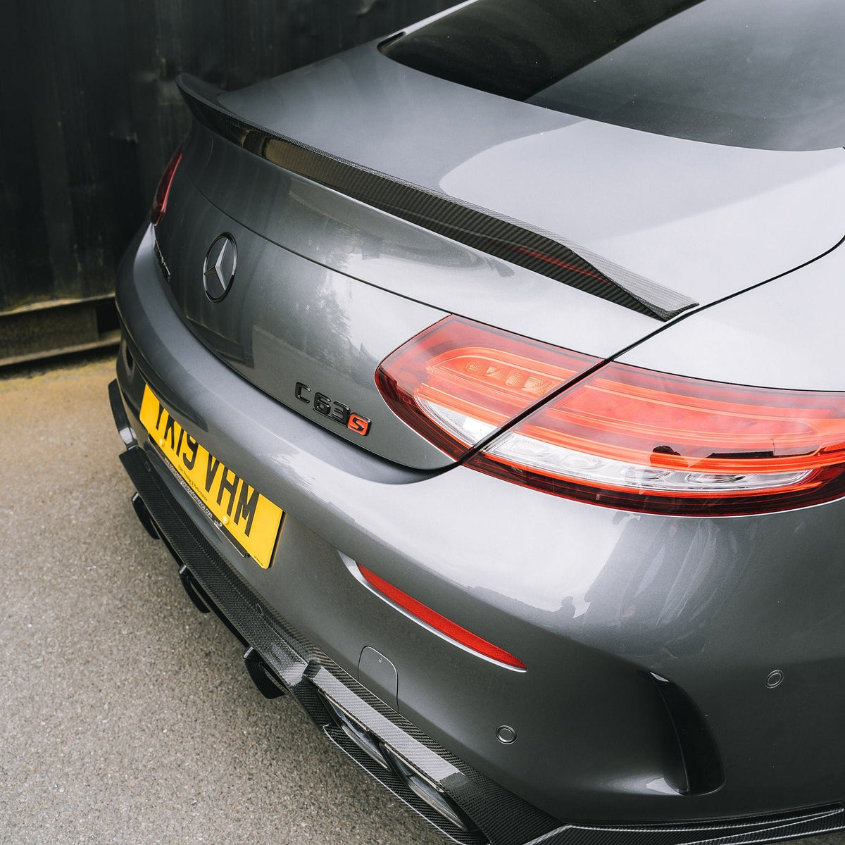 MERCEDES C63/C CLASS W205 CONVERTIBLE CARBON SPOILER - V2