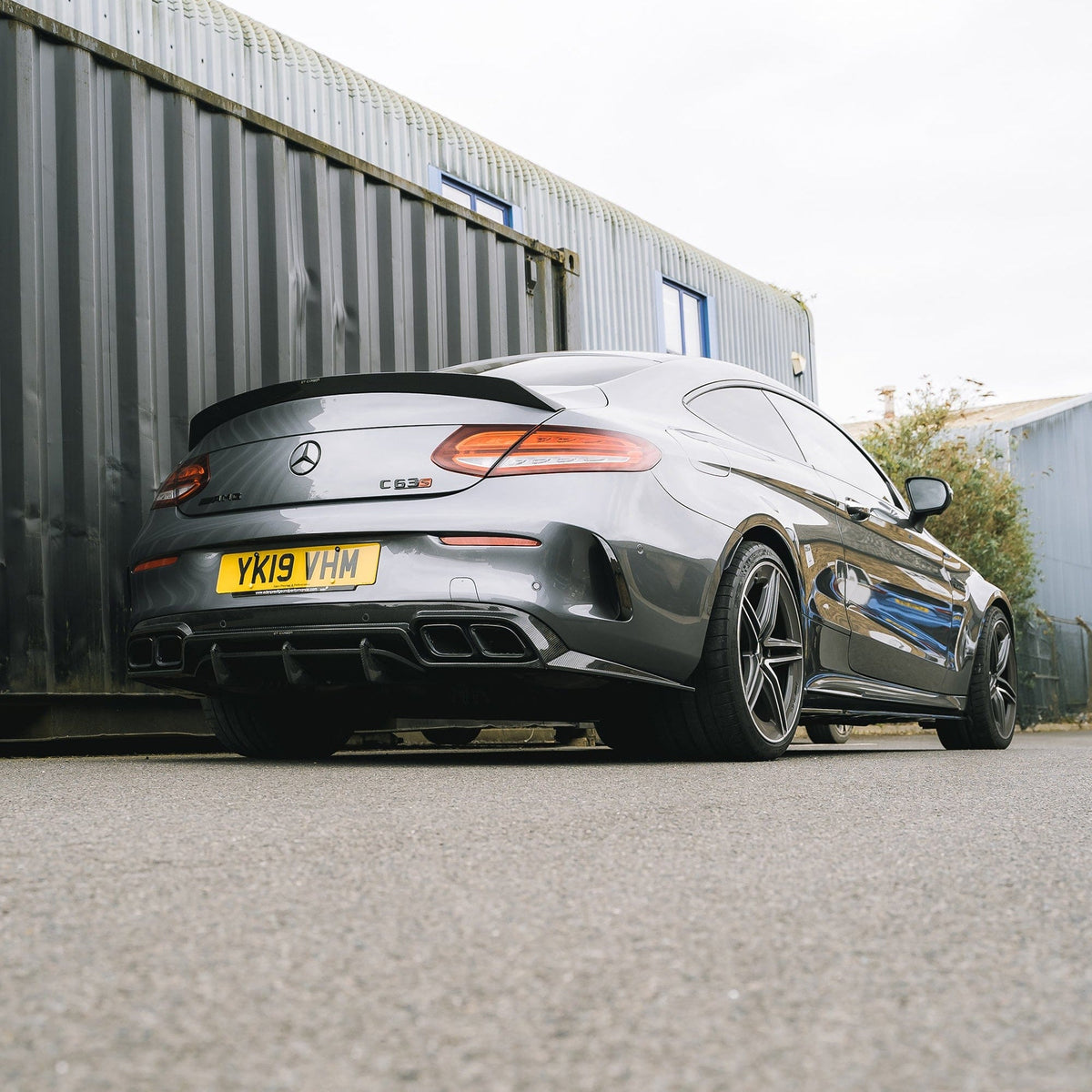 MERCEDES C63/C CLASS W205 CONVERTIBLE CARBON SPOILER - V2