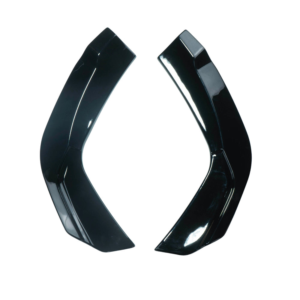 Gloss black rear bumper corner accessories for Mercedes V177 A-Class, designed by CT Carbon for a sleek, custom look.