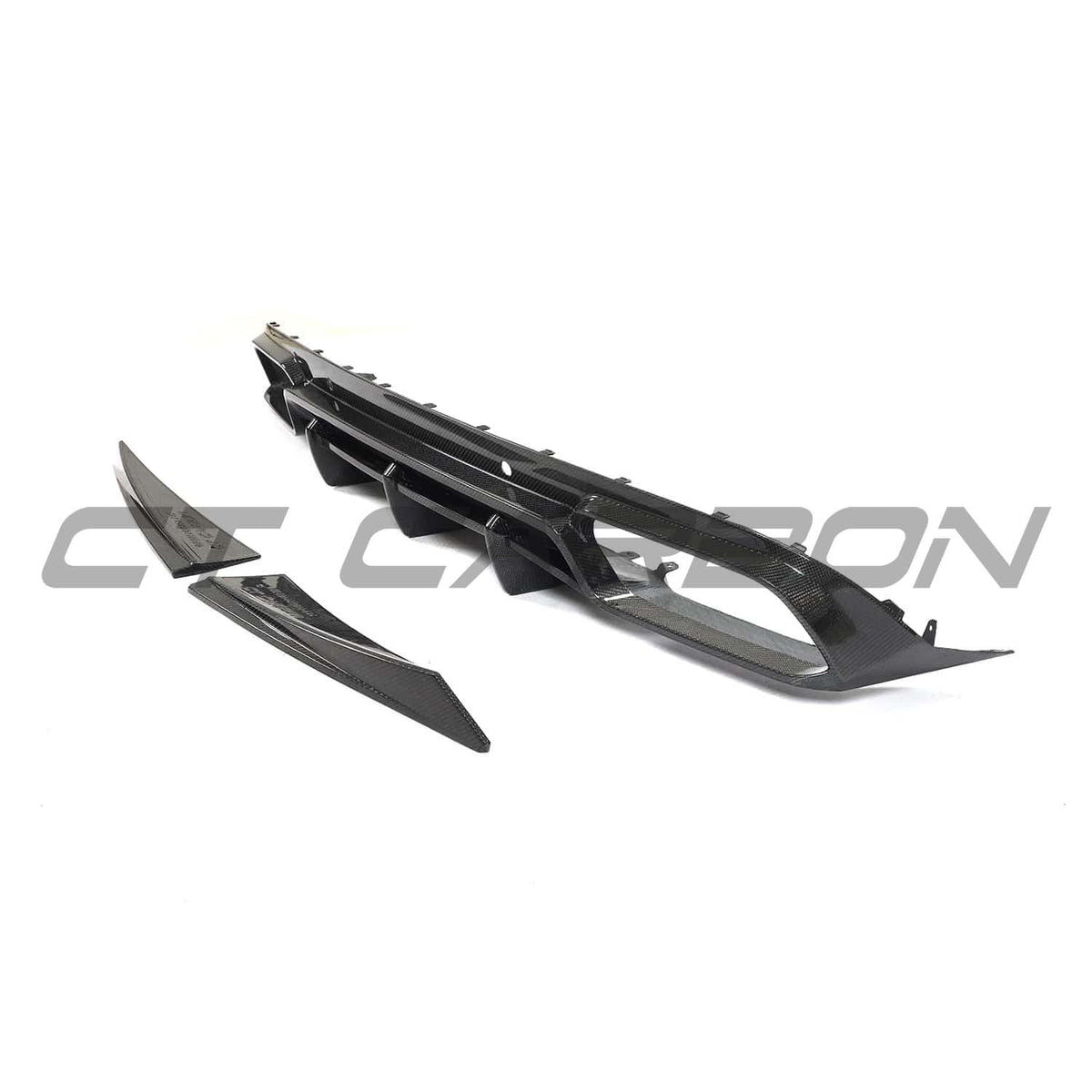 Mercedes C63 W205 2015-2018 coupe carbon fibre kit by CT Carbon, featuring diffuser and full exterior carbon fibre enhancements.