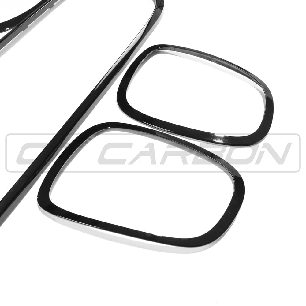 Gloss black replacement trim for MINI Cooper S and JCW F56 by CT Carbon, shown on the car's exterior accessory.