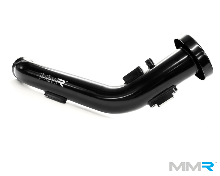 MMX Performance N55 air intake kit for BMW M135i, M235i, 335i, 435i showing the induction kit with hoses and filters.