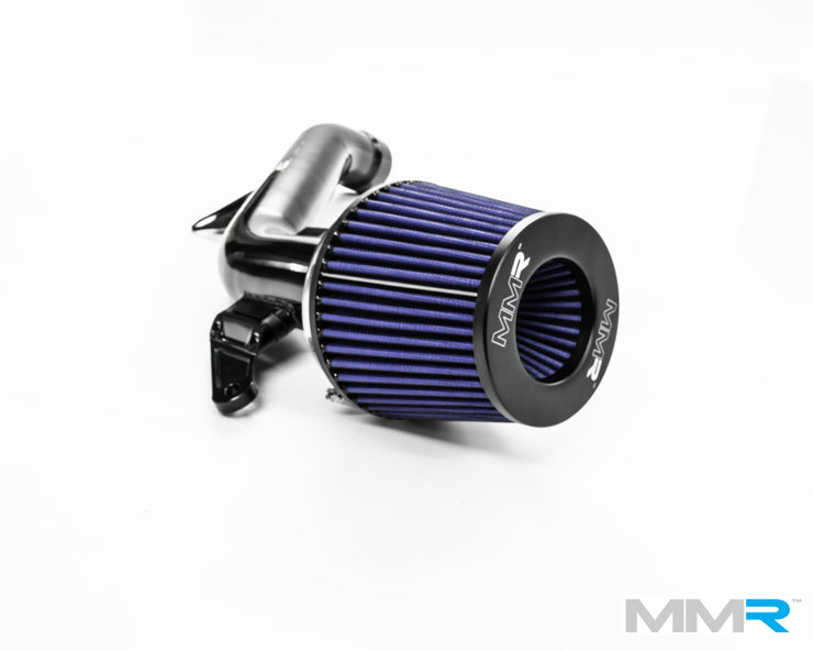BMW N55 MMX Performance air intake kit induction kit with black plastic and metal components for M135i, M235i, 335i, and 435i models.