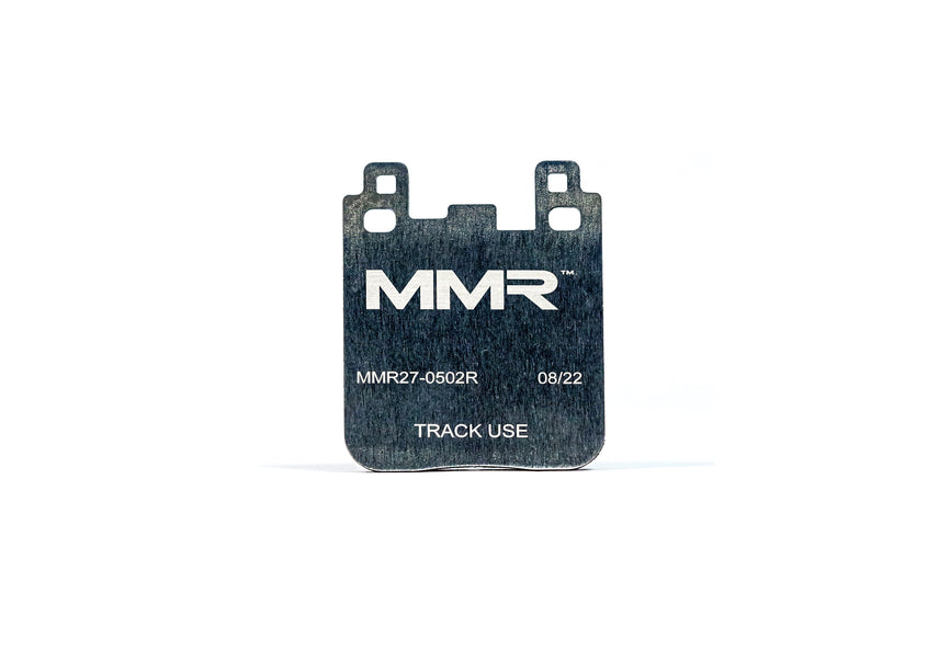 Rear brake pads for BMW F8x, F2x, F3x from MMX Performance RP750 track series, designed for high-performance braking.
