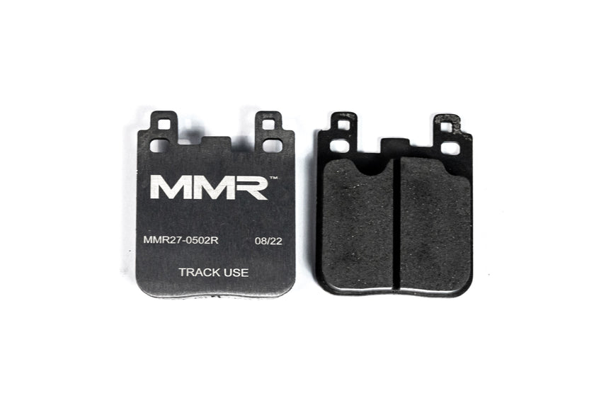 Rear brake pads for BMW F8x, F2x, F3x by MMX Performance, designed for track use, model RP750.
