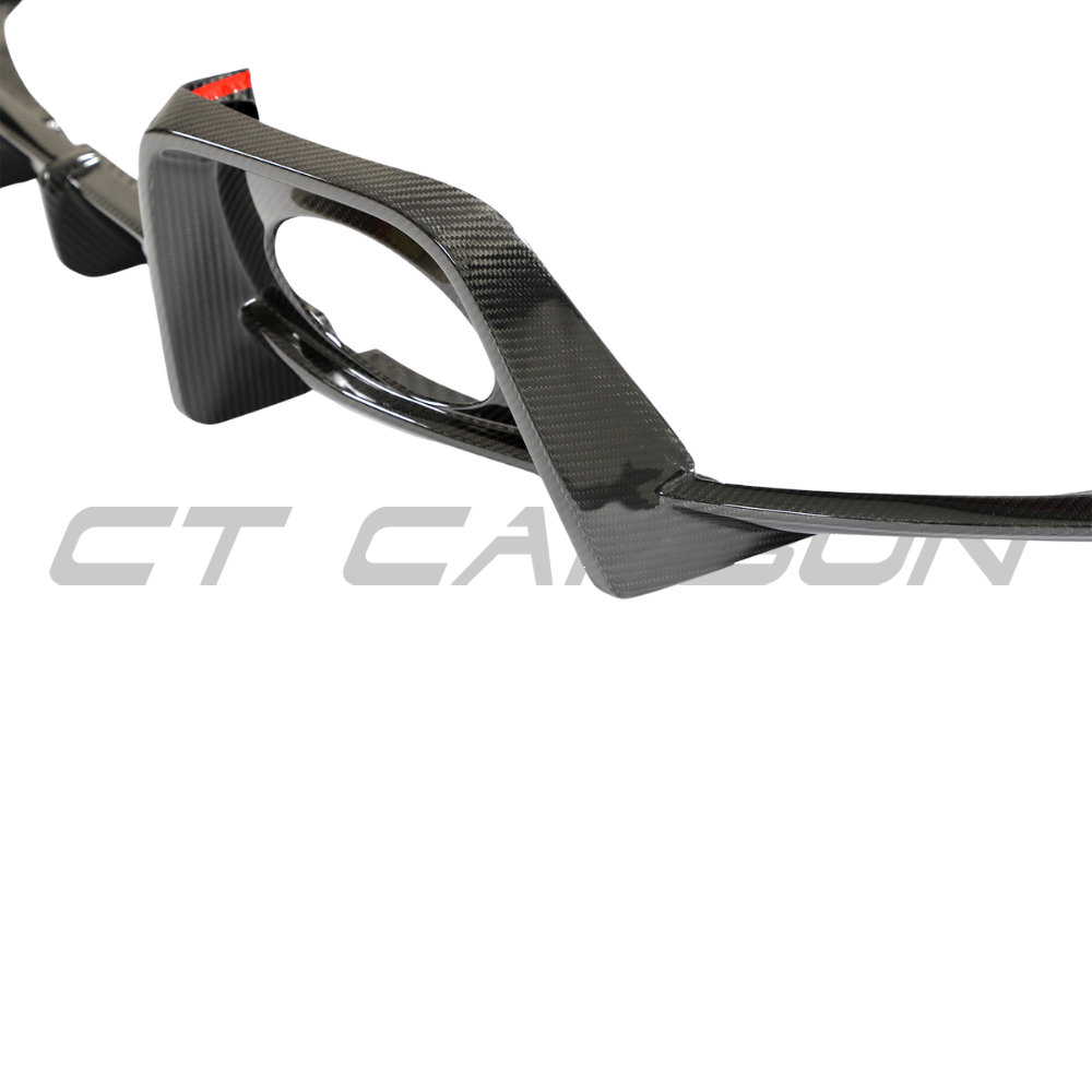 Porsche 911 992 Carrera carbon fibre diffuser by CT Design, showcasing sleek aerodynamic design and high-quality material.