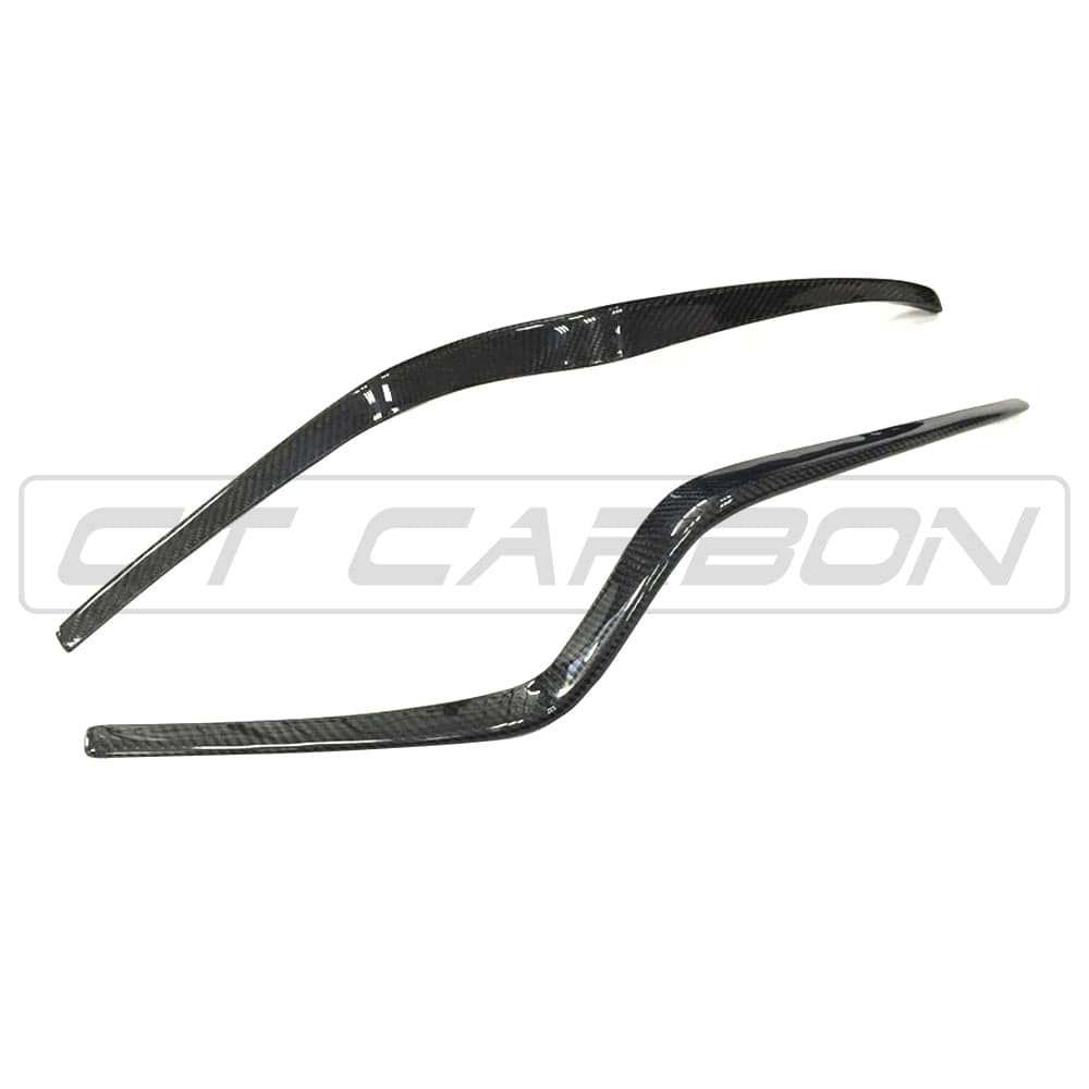 Carbon fiber front bumper trim for Porsche Macan 2014-2017 by CT Carbon, shown on a vehicle exterior.