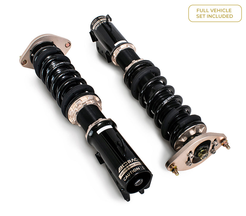 BC Racing coilover suspension for Toyota Camry ACV30/MCV30 2001–2016, showing the adjustable shock absorber and coil spring.