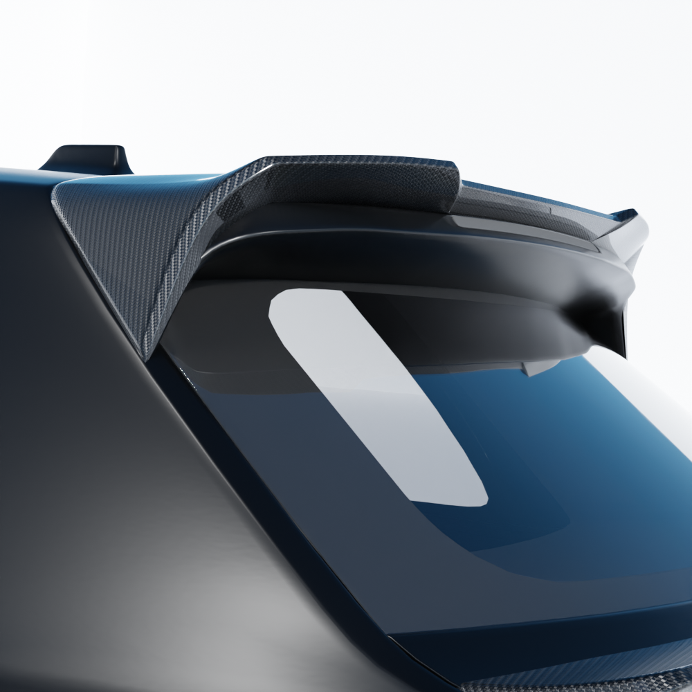 Rolls Royce Cullinan carbon fibre roof spoiler by CT Carbon, showcasing sleek aerodynamic design on a luxury SUV.