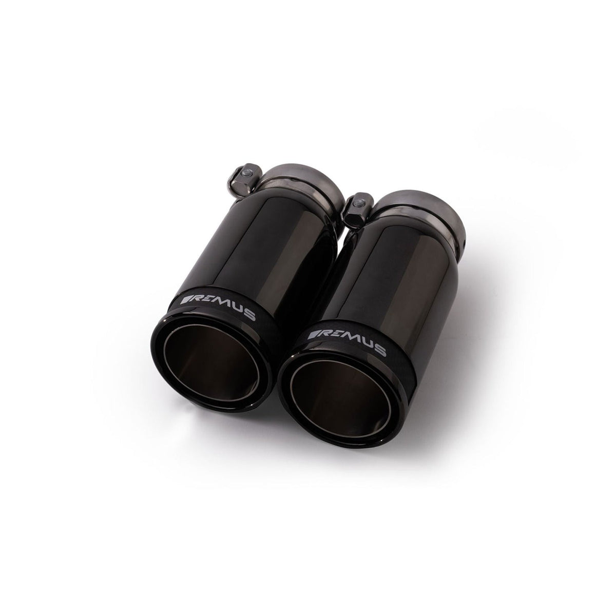 Remus stainless steel axle back exhaust system with black chrome tips for BMW G42 M240i (2021+).