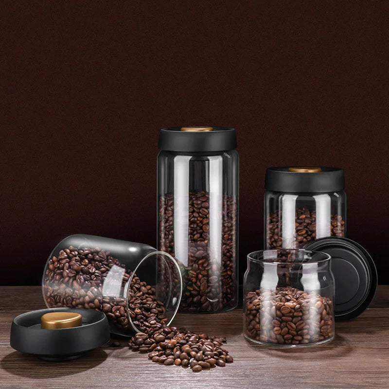 Nineteen72 Performance 72 Coffee vacuum-sealed coffee bean canister for fresh storage of coffee beans.