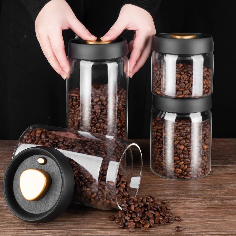 Nineteen72 Performance 72 Coffee vacuum-sealed coffee bean canister for fresh, airtight storage of coffee beans.