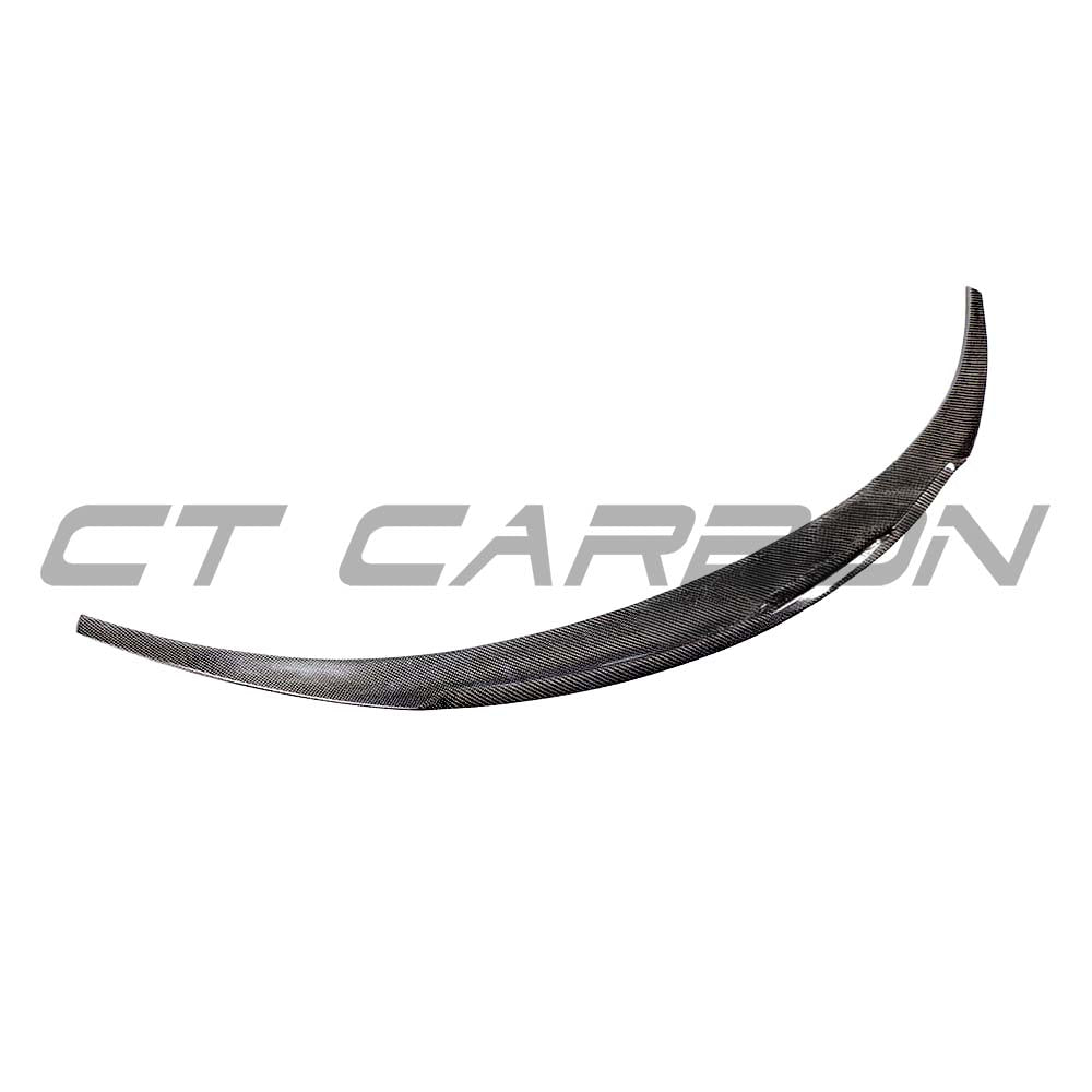 Tesla Model 3 2017-2023 CT Carbon V3 carbon fiber spoiler installed on the rear of the vehicle.