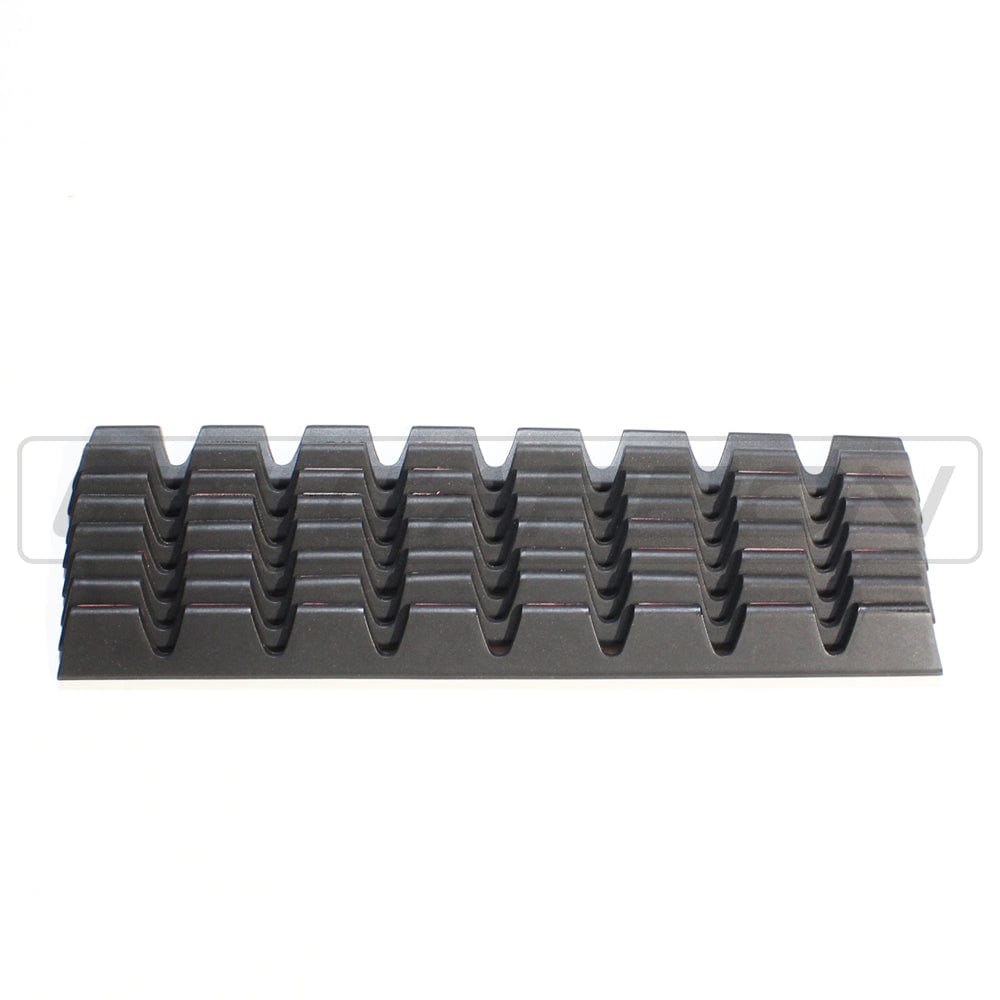 CT Carbon universal splitter lip protector attached to a car splitter, designed to prevent damage and enhance durability.