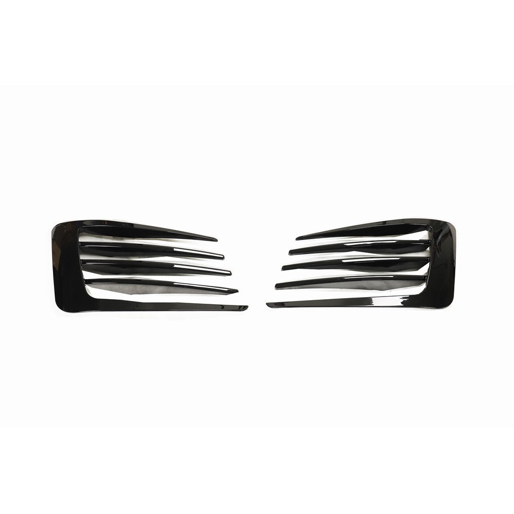 Volkswagen Golf MK7 GTI gloss black front bumper trim accessory by CT Carbon, showing the sleek, polished exterior detail.