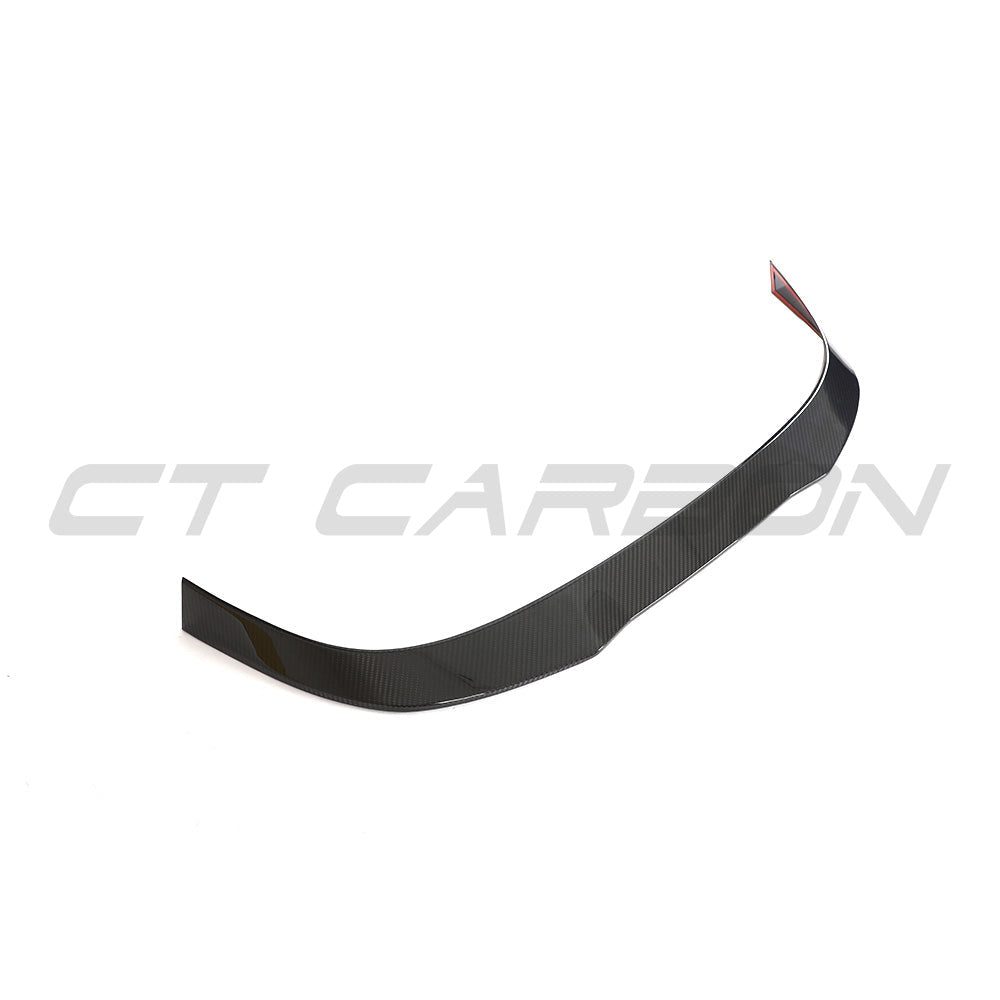 VW MK8 Golf R CT Design carbon fiber full car kit, including spoiler and body panels, showcasing sleek, lightweight carbon fiber finish.