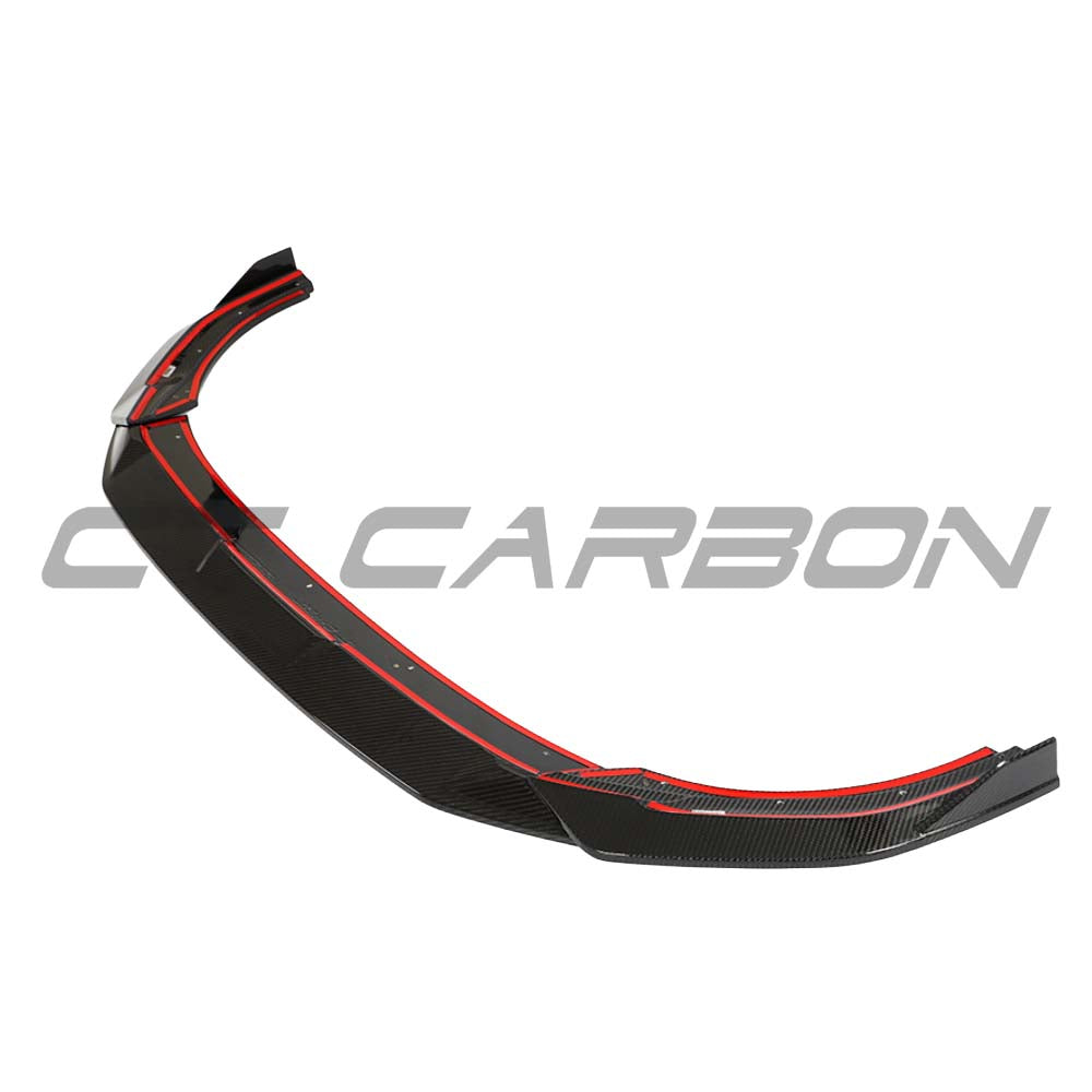 VW MK8 Golf R CT Design carbon fibre full car kit, including splitter and body accents, showcasing lightweight, high-performance automotive parts.