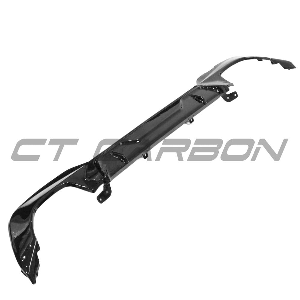 BMW G20 3 Series GLOSS BLACK exhaust kit with square tips by CT Carbon, featuring full installation and MP style design.