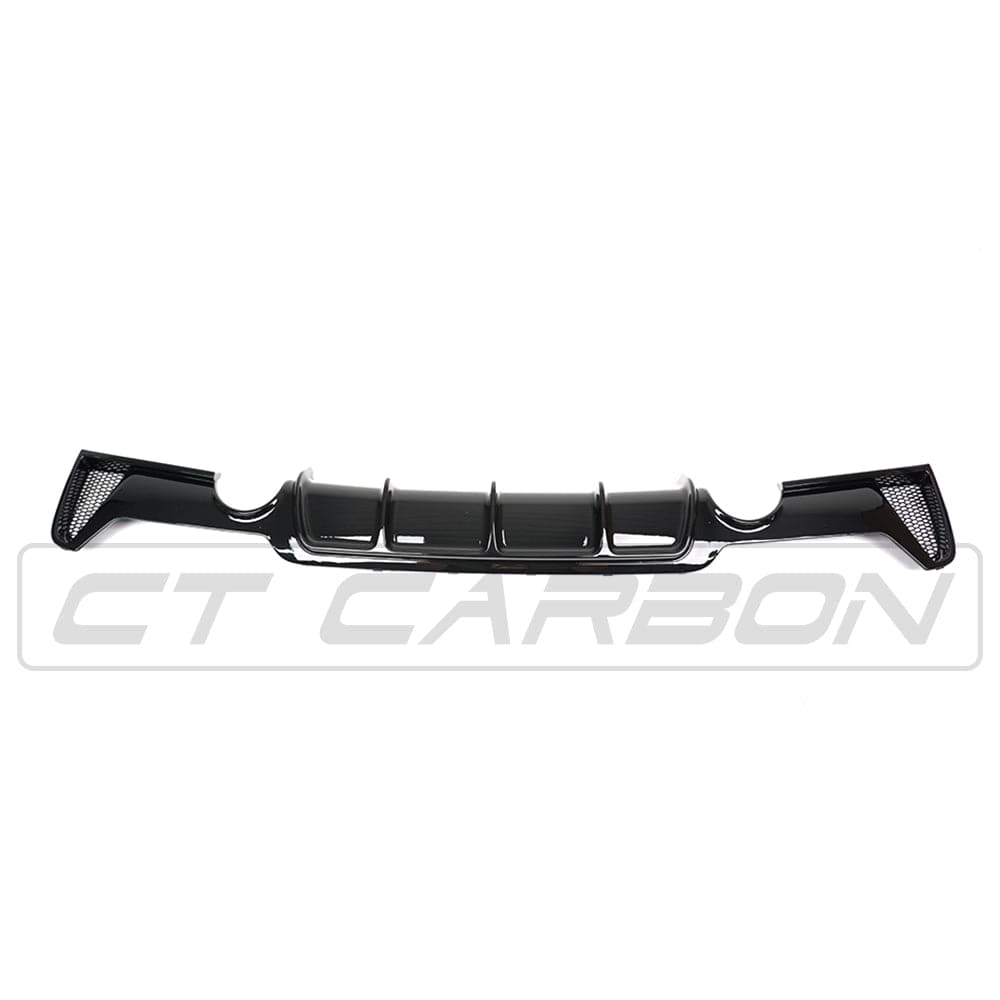 BMW 4 Series F36 2013-2020 CT Carbon gloss black full kit with dual exhaust exits, featuring MP style design.