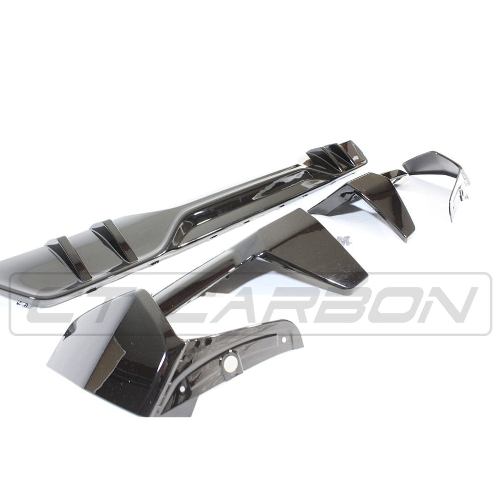 BMW G05 X5 black plastic kit by CT Carbon, MP style, featuring full black plastic components for exterior customization.