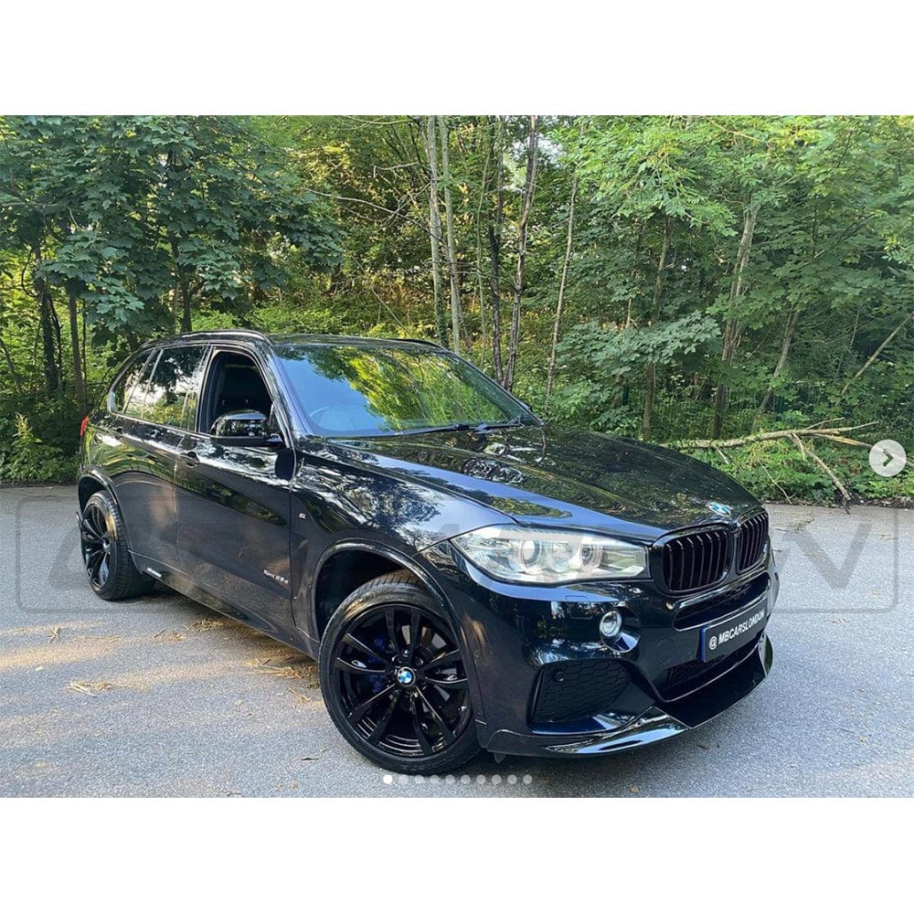 BMW X5 F15 2014-2018 GLOSS BLACK Kit by CT Carbon, full exterior customization with sleek black carbon fiber accents.
