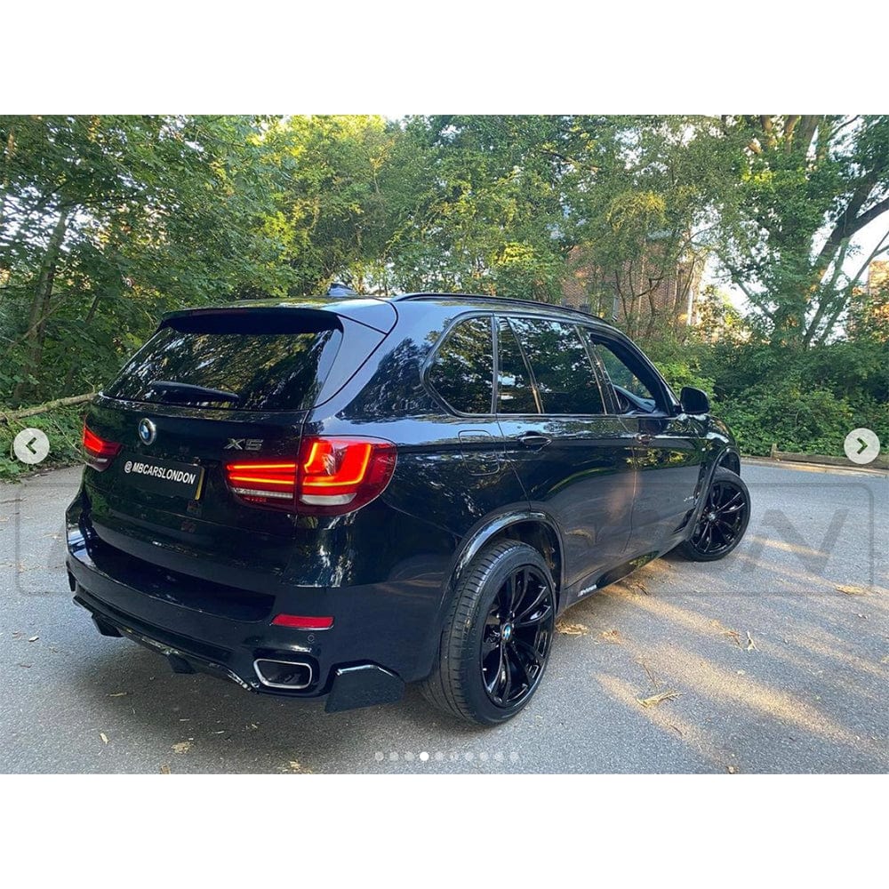 BMW X5 F15 2014-2018 GLOSS BLACK KIT by CT Carbon, full kit with gloss black accents on the BMW X5 F15 model.