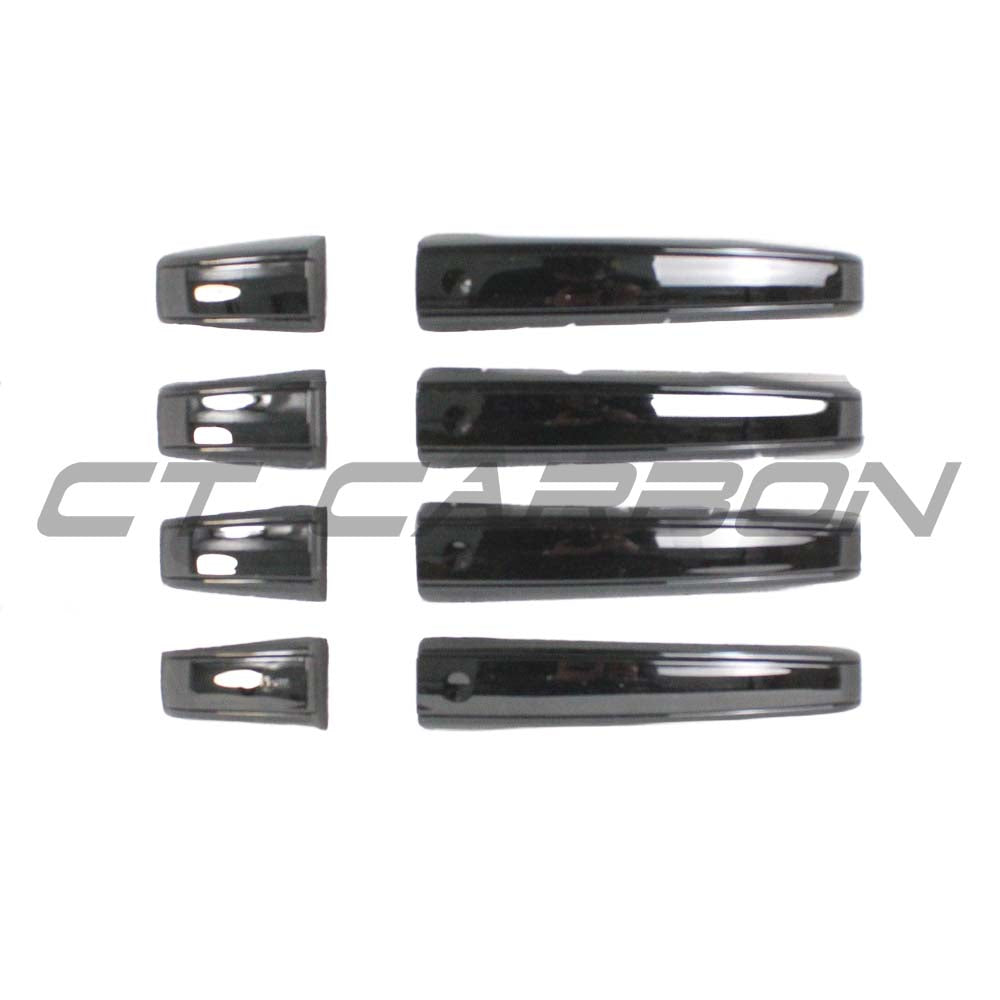 Black full trim kit for Range Rover Sport 2018+ L494 by CT Carbon, featuring sleek black accents and premium finish.
