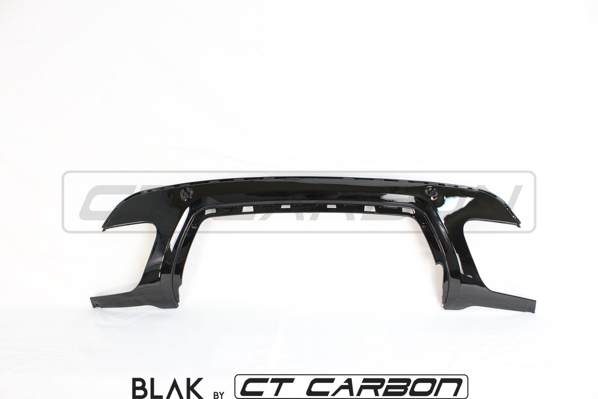 Full black edition trim kit for Range Rover Velar 2017+ by CT Carbon, featuring sleek black exterior accents and styling details.