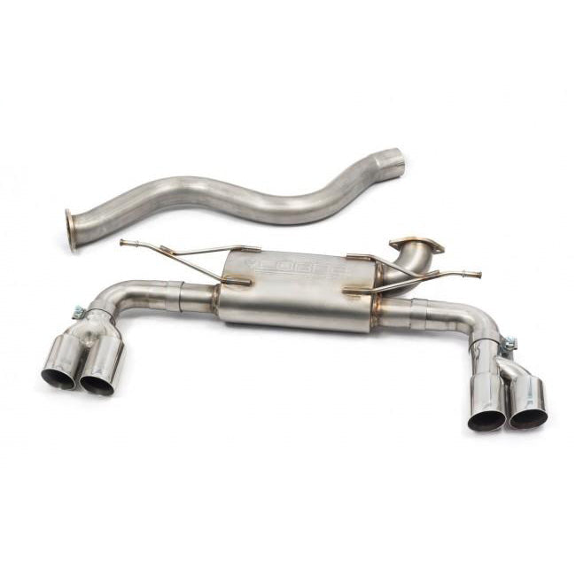Cobra Sport BMW 435D quad exit M4 style performance exhaust conversion installed on a BMW F32/F33/F36 model.