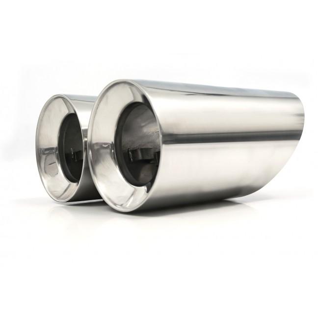 Cobra Sport BMW 340i exhaust tailpipes with larger 3.5-inch M Performance tips, OE style replacement slip-on exhaust tips.